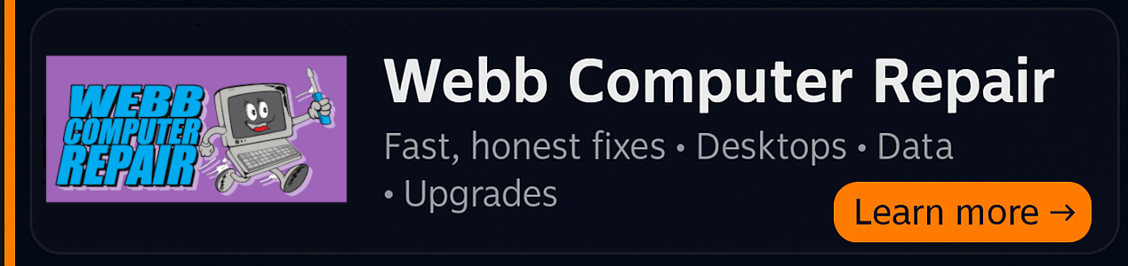 Webb Computer Repair - Professional PC Services
