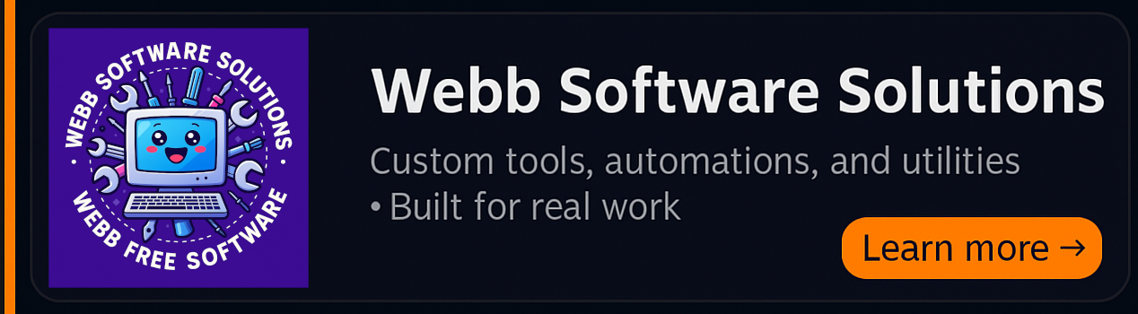 Webb Software Solutions - Custom Development